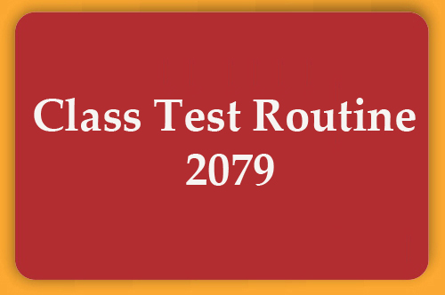 Class Test Routine 2079